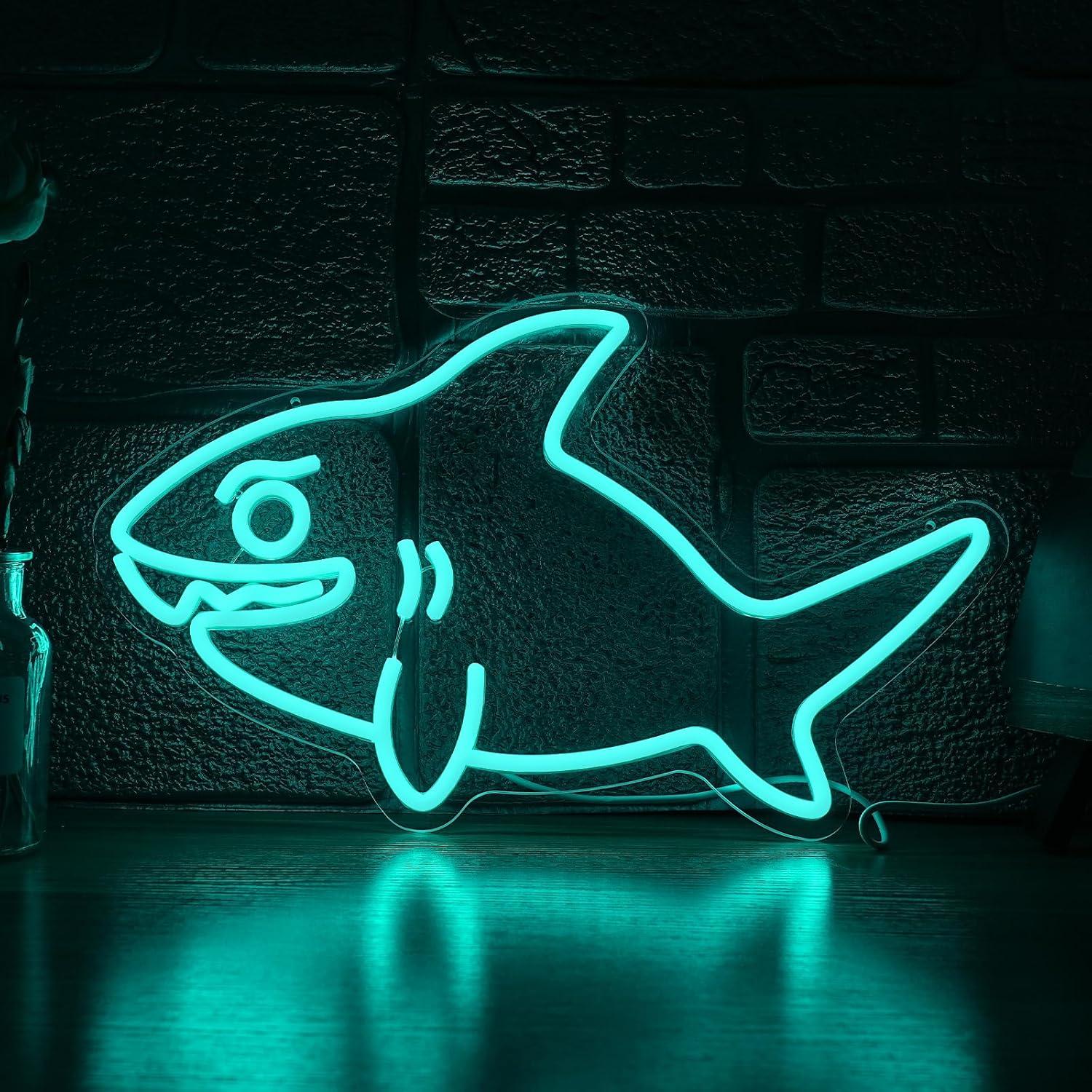Marine Zoo - Lampu LED Neon Sign Hiu USB