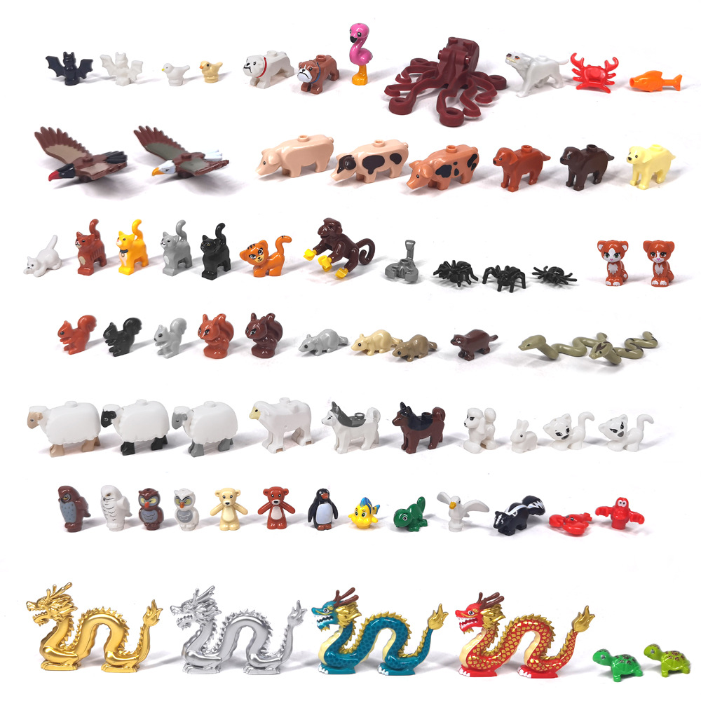 Marine Zoo - MOC 1PCS Koleksi Hewan Kebun Binatang