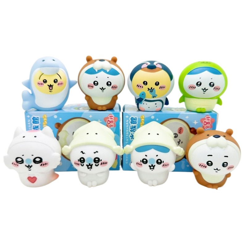 8pcs/Box Figurin Akuarium Chii - Marine Aquarium Kit ulasan dan harga