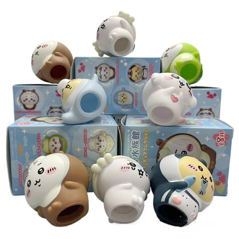 8pcs/Box Figurin Akuarium Chii - Marine Aquarium Kit ulasan dan harga