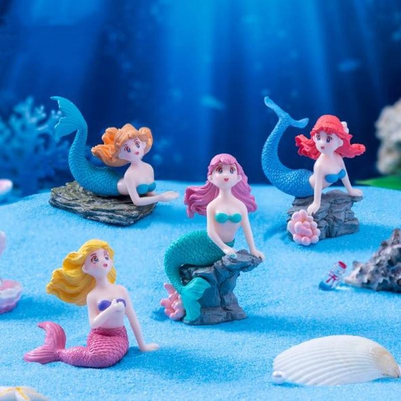 4 Buah Patung Miniatur Hiasan  - Aquarium Innovative Marine ulasan dan harga